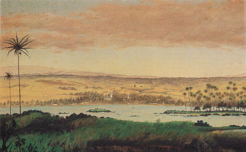 Edward Bailey View of Hilo Bay, oil painting picture